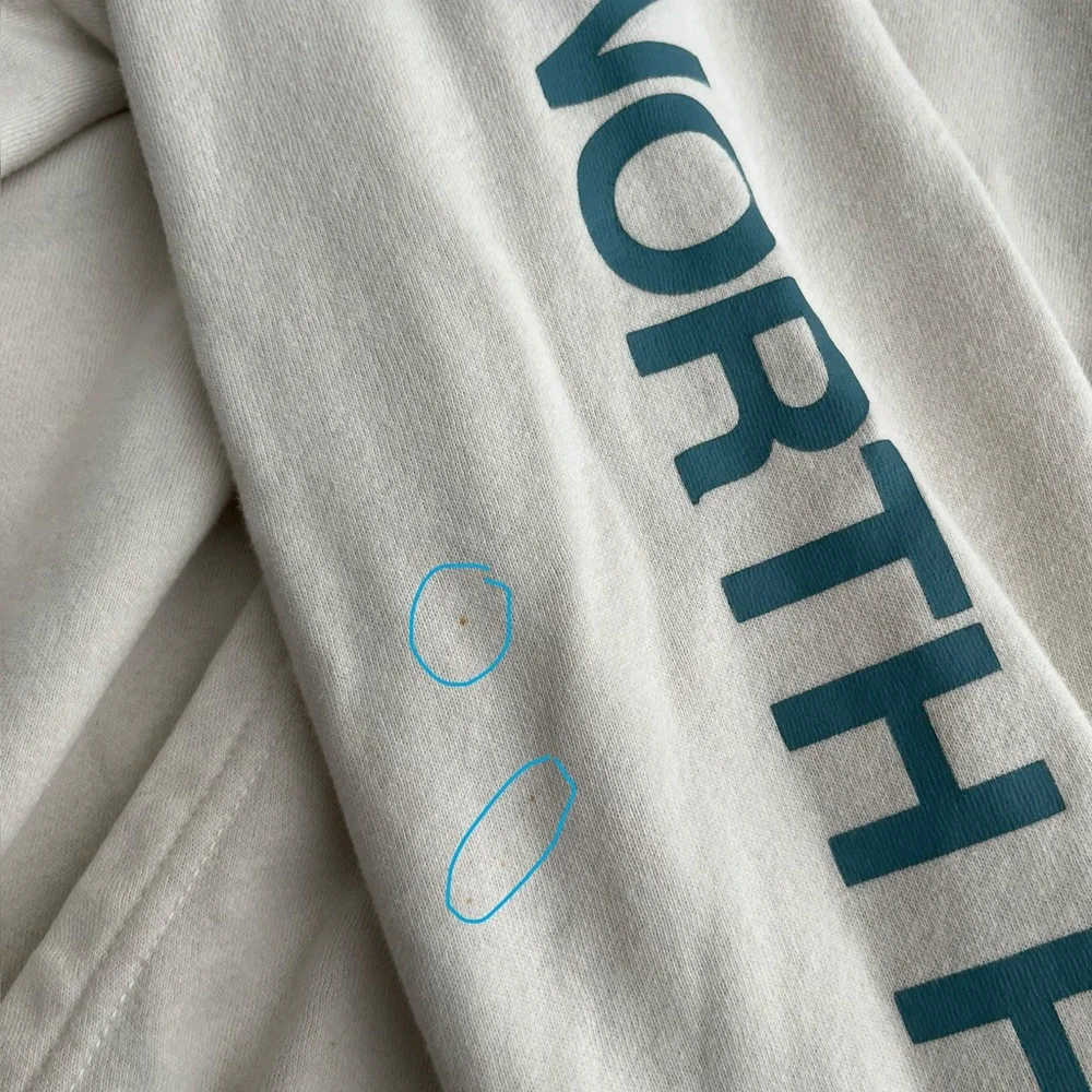 Men’s The North Face Ivory and Blue Hoodie